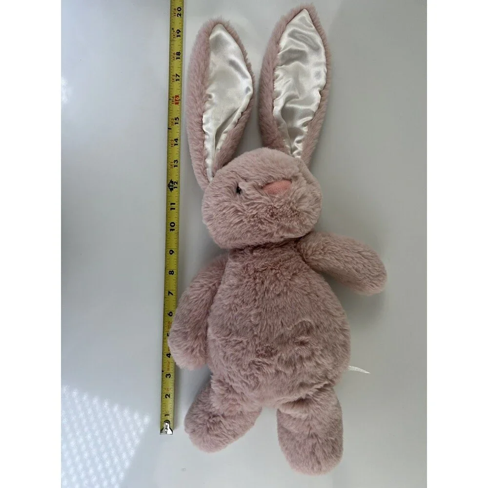 Spark Create Imagine Rabbit Stuffed Animal Plush Toy Easter Satin Ears Lovey Toy